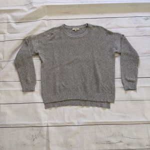 Madewell | Crewneck Ribbed Sweater | Grey/Gray